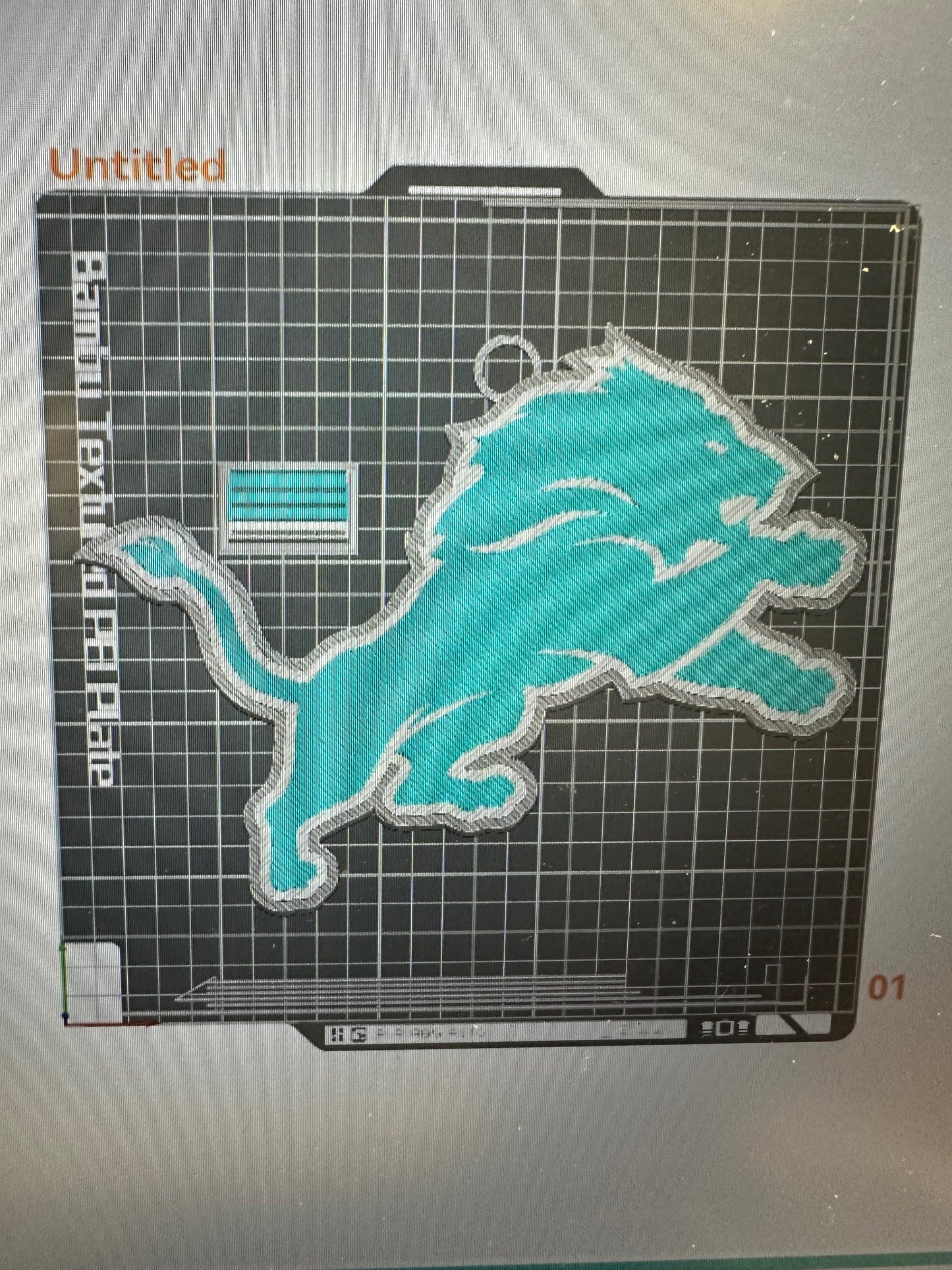 Detroit Lions Fan Badge