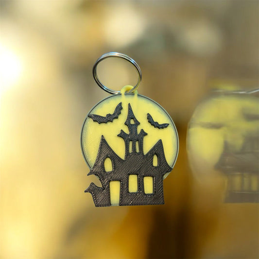 Haunted House Keychain