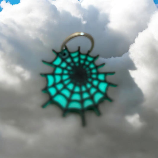 Spiderweb Keychain