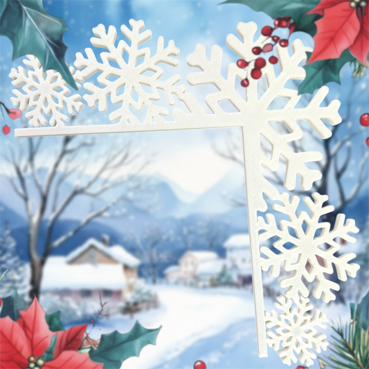 Snowflake Corner Door Frame Decor